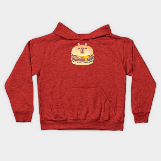 Bubu and Moonch, Moonch Burger Kids Hoodie by Noristudio